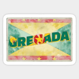 Grenada Vintage style retro souvenir Sticker